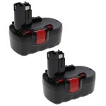 Extensilo 2x batteries compatible avec bosch 3918, 3918b, 52318, 52318b, 53518, 53518b, gdr 18 v outil ...