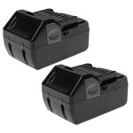 Extensilo 2x batteries compatible avec hitachi / hikoki ds 18dsal, dv 18dbl outil �lectrique, aspirateur ...