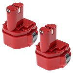 Extensilo 2x batteries remplacement pour makita 1235f, 192536 - 4, 1220, 1222, 1233, 1234, 1235, 1250 ...
