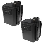 Extensilo 2x batteries compatible avec w�rth abh 20, abh 20 - sle outil �lectrique (3300 mah, nimh, 24 ...
