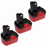 Extensilo 3x batteries compatible avec bosch 13614 - 2g, 14. 4ve - 2b, 1661k, 1661, 13614, 15614, 22614, ...