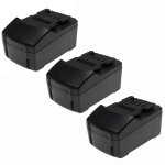 Extensilo 3x batteries compatible avec collomix pro ht, xo 10 nc outil �lectrique (5000 mah, li - ion, ...