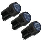 Extensilo 3x batteries compatible avec hendi couteau à kebab (2500 mah, li - ion, 12 v) Extensilo 3x batteries compatible avec hendi couteau à kebab (2500 mah, li - ion, 12 v)