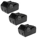 Extensilo 3x batteries compatible avec hitachi / hikoki fcg 18dal, fcg 18dl outil �lectrique, aspirateur ...