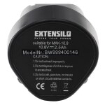 Extensilo batterie compatible avec makita cl100, cc330d, cc330dw, cc330dwe, cc330dz outil �lectrique ...
