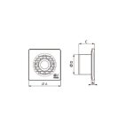 Extracteur d'air intermittent temporis� - diam�tre 100 mm - filo vortice