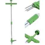 Extracteur de mauvaises herbes et dsherbeur vertical rotatif tlescopique, outil d'limination des racines ...