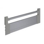 Fa�ade de tiroir � l'anglaise - hauteur 144 mm - argent hettich