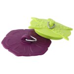 Fackelmann 61030 bouchon de lavabo, bouchon de lavabo universel, bouchon d'vier, plastique, acier inoxydable, ...