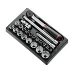 Facom module douilles 1 / 2  6 pans mtriques - 23 pices - mod. s161 - 36