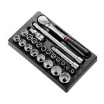 Facom module douilles 1 / 2  6 pans mtriques, 23 pices - mod. sl161 - 36