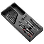 Facom module douilles 1 / 4  6 pans mtriques - 36 pices - mod. r161 - 26