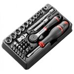 Facom module douilles 1 / 4  6 pans m�triques et embouts - 37 pi�ces - mod. r161 - 66