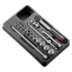 Facom modules douilles 3 / 8  12 pans en pouces - 16 pi�ces - mod. j161 - 212u