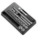 Facom module douilles 3 / 8  6 pans mtriques - 20 pices - mod. jl161 - 36