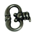 Fausse cl� anglaise - en laiton finition vieux fer - 28 x 32 mm cadap