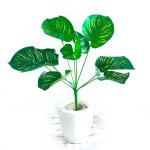 Fausses feuilles de monstera artificielles, plantes en pot, dcoration de maison, salon, balcon, jardin, ...