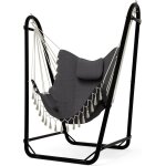 Fauteuil hamac unique en forme de u avec support, robuste et rsistant a la rouille, chaise hamac en ...