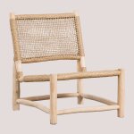 Fauteuil de jardin en bois de teck bientina marron bois naturel Fauteuil de jardin en bois de teck bientina marron bois naturel