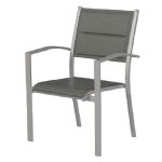 Fauteuil de jardin gris canberra hyba