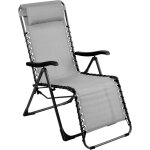 Fauteuil de jardin relax no graphite et perle