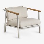Fauteuil de jardin yervin en aluminium et tissu bouclé Fauteuil de jardin yervin en aluminium et tissu bouclé