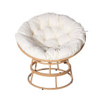 Fauteuil papasan int�rieur / ext�rieur style loveuse  bali  - Ø91cm - beige