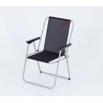 Fauteuil piccolo o'camp - structure pliable et confortable - couleur : noir