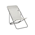 Fauteuil relax de jardin pliant transatube 2 ultra compact 4 positions beige seigle lafuma - l'unit