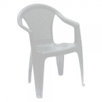 Fauteuil r�sine kora blanc