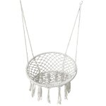 Fauteuil suspendu hamac chaise a suspendre corde beige - olinda Fauteuil suspendu hamac chaise a suspendre corde beige - olinda