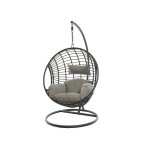 Fauteuil suspendu london noir - jardideco