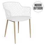 Fauteuil pour table de jardin design malaga - blanc Fauteuil pour table de jardin design malaga - blanc