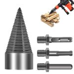 Fendeuse bois cône, fendeuse à bois perceuse sûre avec 3 poignées, fendeur de buche 50mm pour perceuse ... Fendeuse bois cône, fendeuse à bois perceuse sûre avec 3 poignées, fendeur de buche 50mm pour perceuse ...