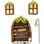 Fenêtre et porte de maison miniatures, décorations d'arbre de fées miniatures, portes de fées décoratives ... Fenêtre et porte de maison miniatures, décorations d'arbre de fées miniatures, portes de fées décoratives ...