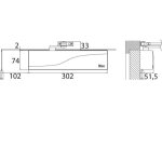Ferme - porte � bras compas - force 3 � 6 en continu - argent - is 310 iseo city