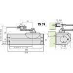 Ferme - porte dorma ts 59 dorma france sas 32410100