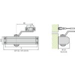 Ferme - porte - bras compas - force 3 - gr 010 - 3 groom