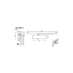 Ferme - porte s�rie ts 1500 sans bras finition argent - geze - 101 792
