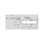 Ferme - porte ts profil force 2 / 4 avec bras compas - noir Ferme - porte ts profil force 2 / 4 avec bras compas - noir