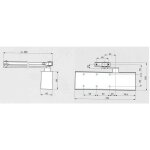Ferme - porte ts71 dorma - noir - sans bras - force 3  4 - 22212119