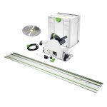 Festool ts 75 ebq - plus - fs scie circulaire plongeante 1600 w avec botier systainer + rail de guidage ...
