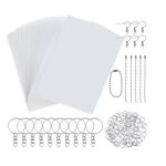 Promotion! feuille thermortractable de papier d'art, kit en plastique, perforateur, porte - cls, crayons, ...