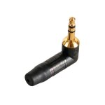 Fiche 3. 5mm - coude - noir - neutrik