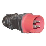 Fiche mle lectrique hypra en caoutchouc 16 ampres 3 ples + terre legrand