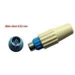Fiche mle tv coaxiale diam 9, 52 mm: 50009 legrand embout bleu