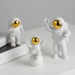 Figurine d'astronaute mod�le de statue, mini sculpture mignonne, pour collections artisanales, biblioth�que, ...