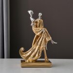 Figurine de couple en rsine, statue de mariage, dcoration de table de bureau