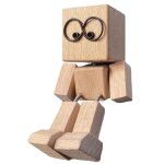 Figurine d'homme en bois tremblant, jouet de bureau artisanal, idee cadeau de vacances( b) Figurine d'homme en bois tremblant, jouet de bureau artisanal, idee cadeau de vacances( b)