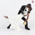 Figurine de marie et de mariee en resine synthetique, 12 styles, decoration de gateau de mariage